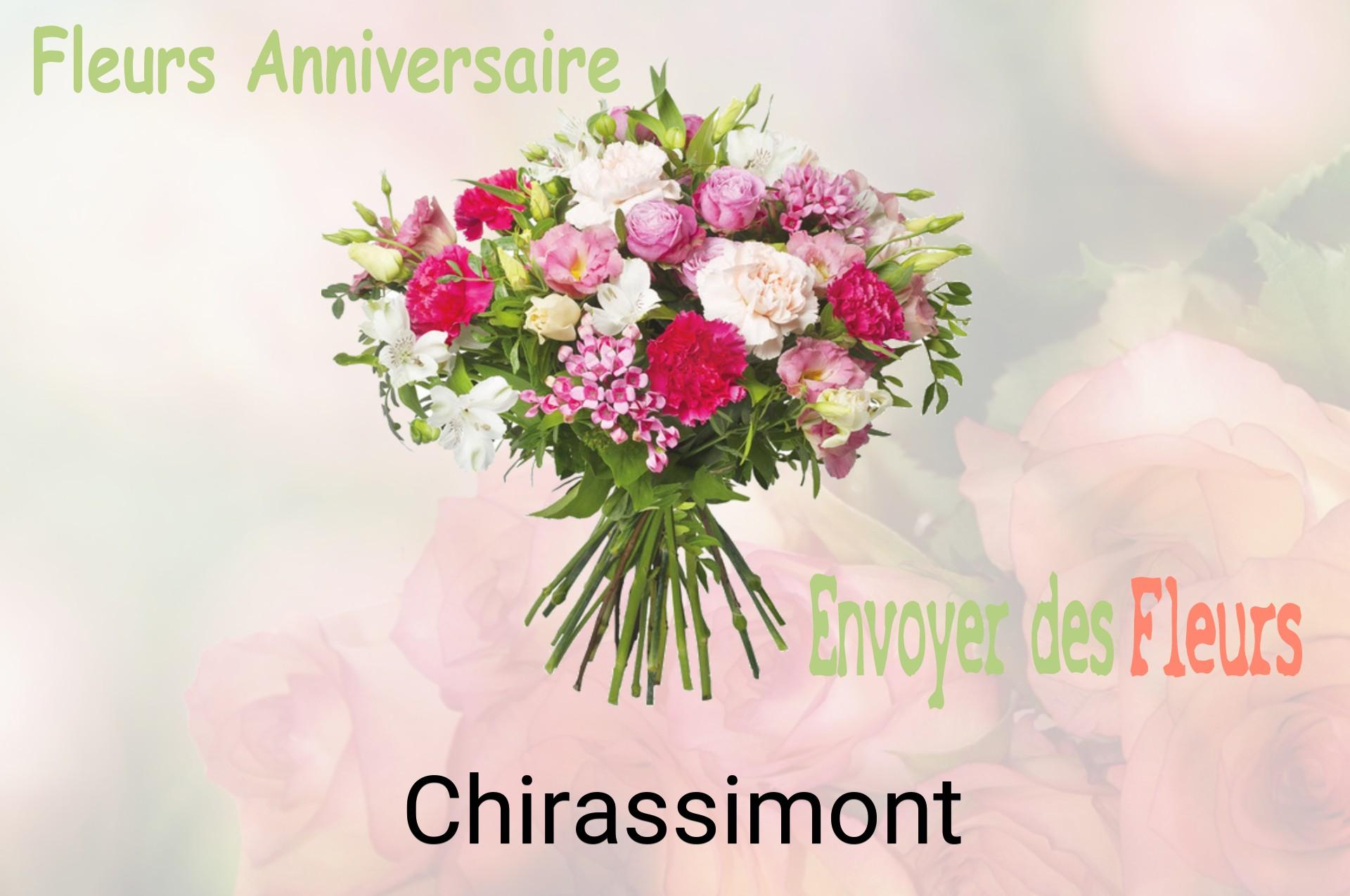 Bouquet de fleurs d’anniversaire livré à Chirassimont